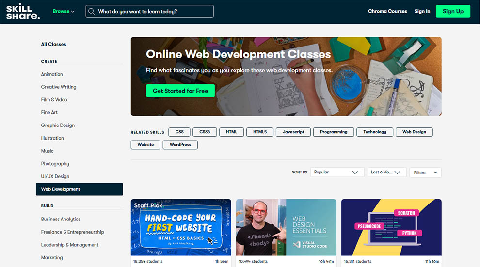 Online Web Development Classes