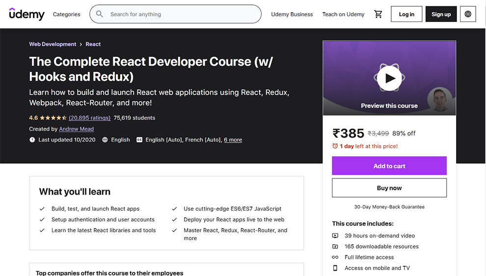 The Complete React Developer Course