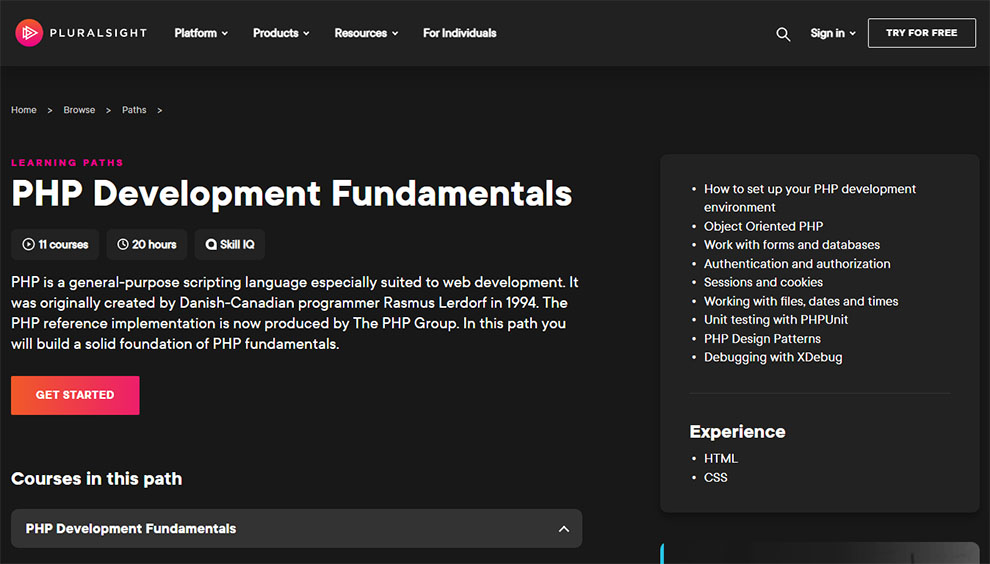 Best Pluralsight Courses for PHP Development Fundamentals