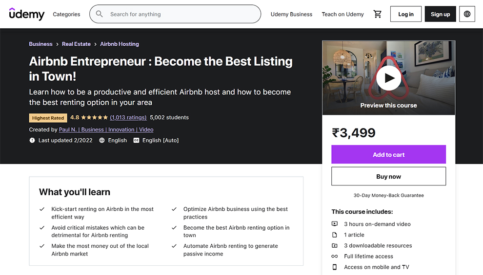Airbnb Entrepreneur: Become the Best Listing in Town