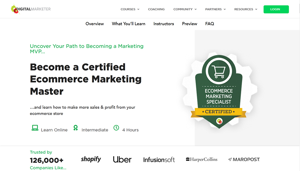 Become a Certified Ecommerce Marketing Master