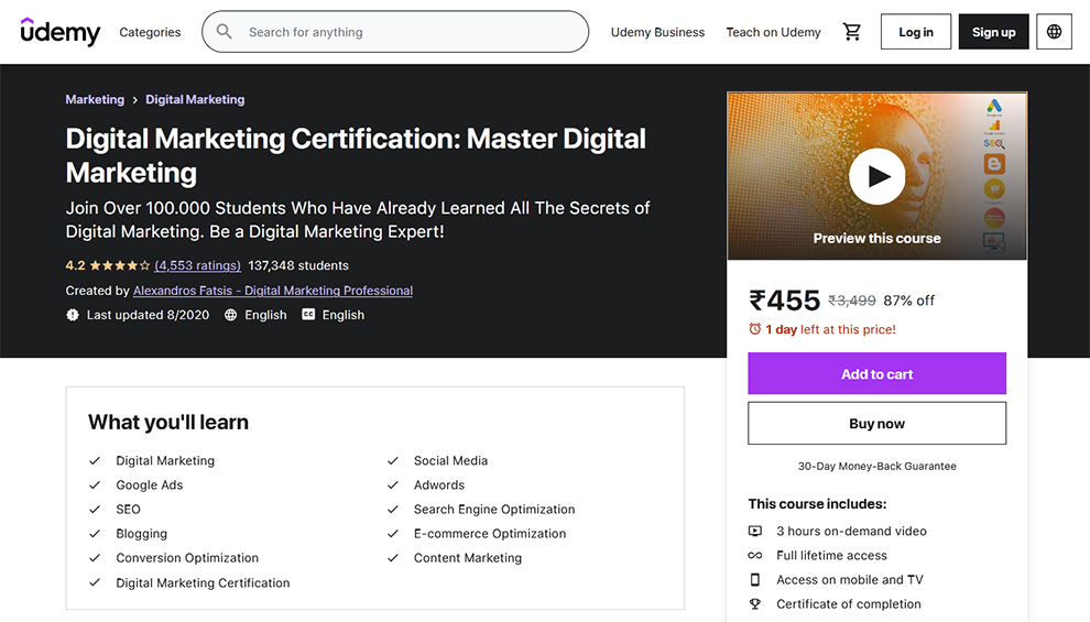 Digital Marketing Certification