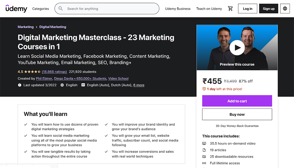 Digital Marketing Masterclass