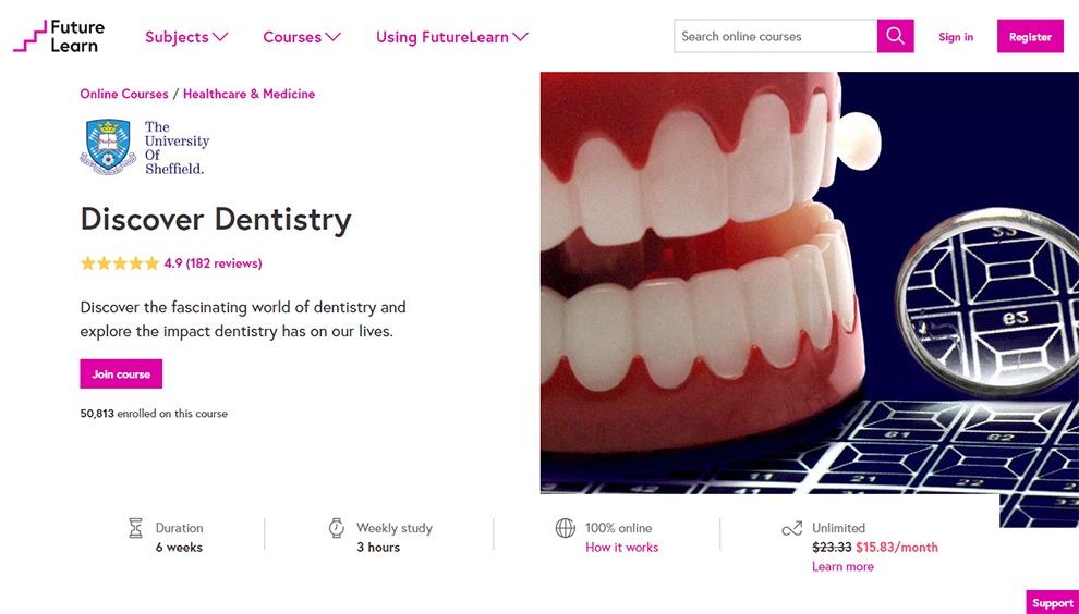 Discover Dentistry – Offered by The University of Sheffield