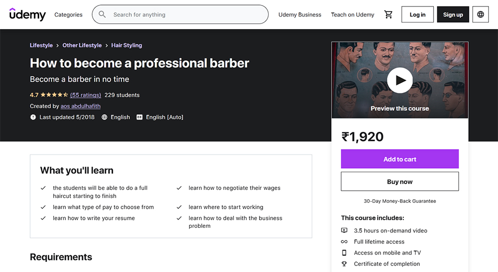 How To Become A Professional Barber