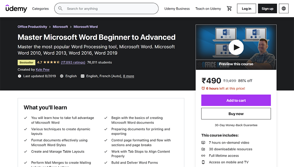 Master Microsoft Word Beginner to Advanced