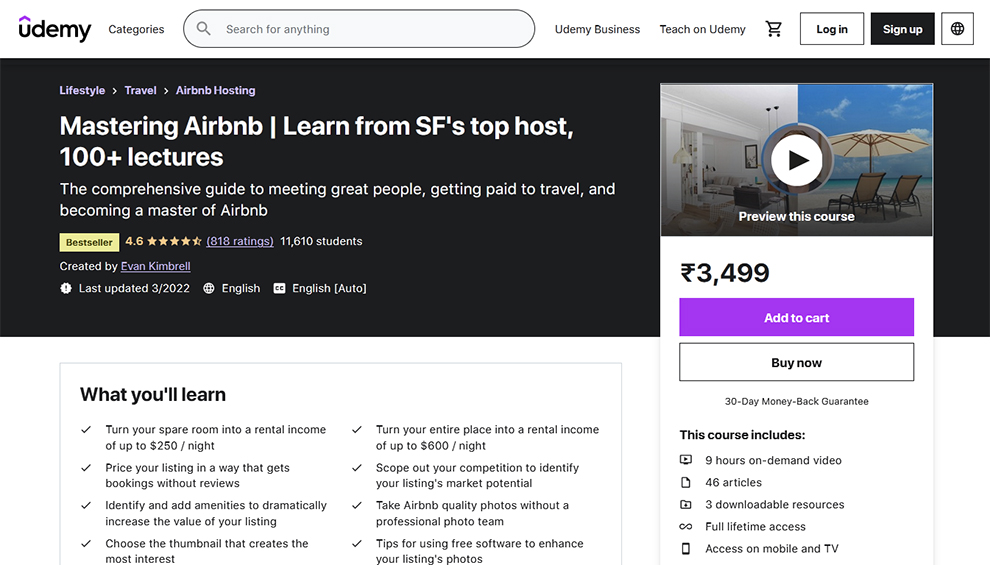 Mastering Airbnb | Learn from SF's top host, 100+ lectures
