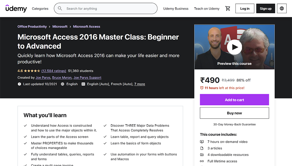Microsoft Access 2016 Master Class