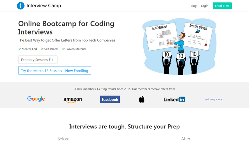Online Bootcamp for Coding Interviews