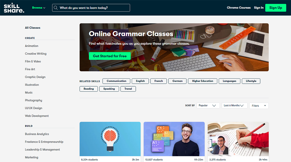 Online Grammar Classes by Skillshare
