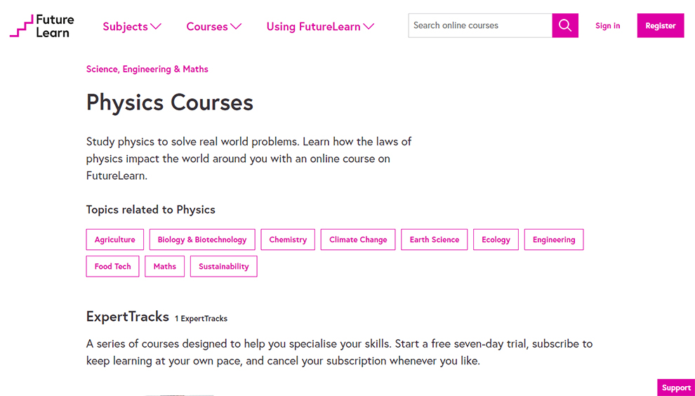 Physics Courses by FutureLearn