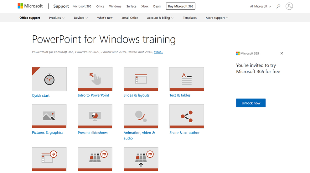 PowerPoint for Windows training