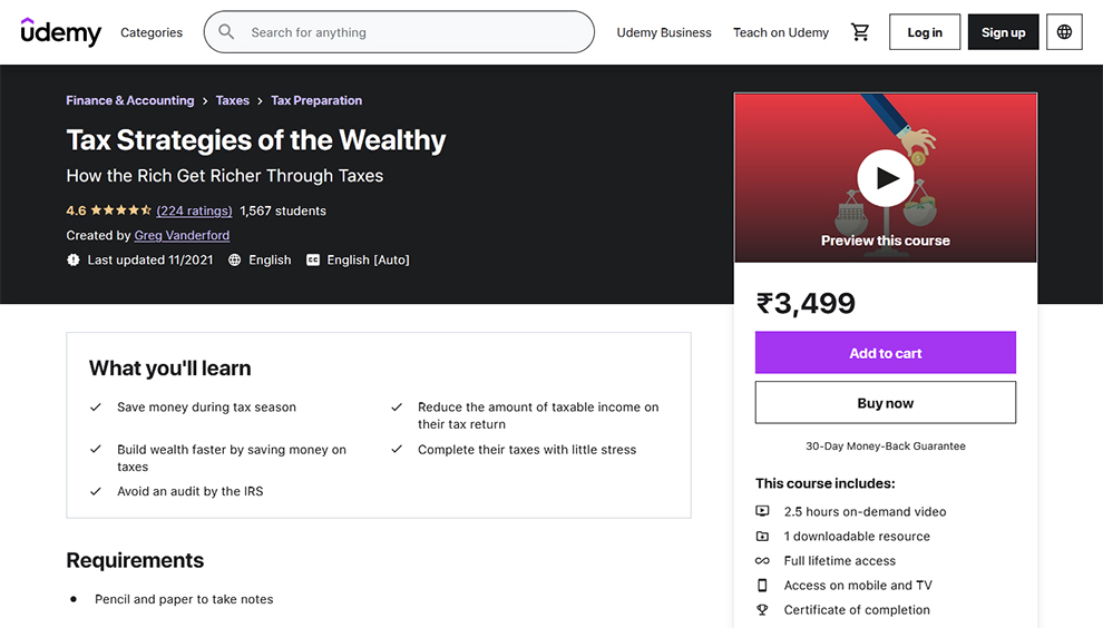 Tax Strategies of the Wealthy