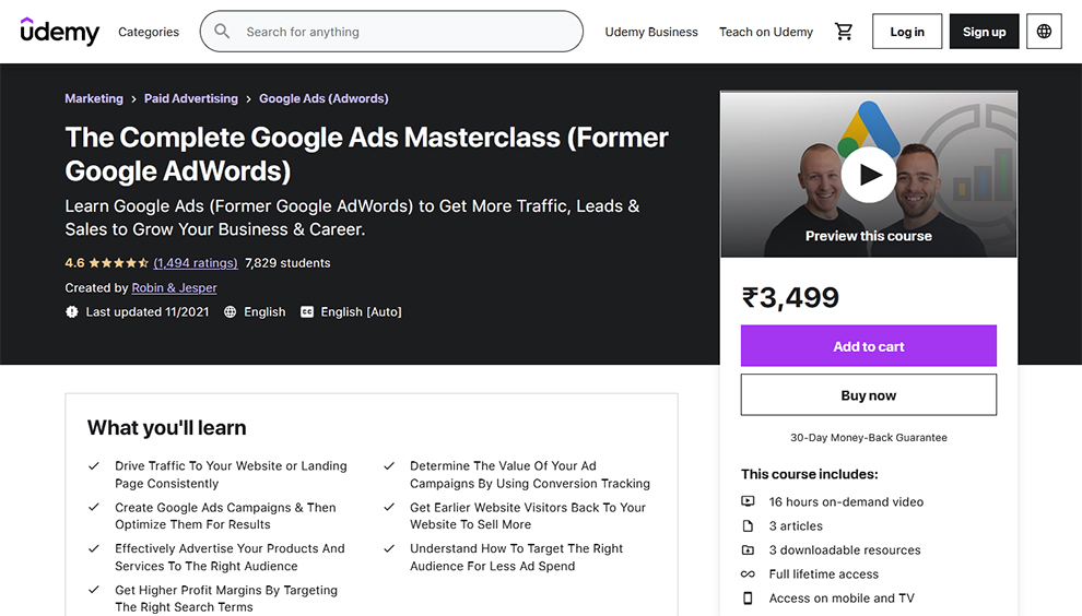The Complete Google Ads Masterclass