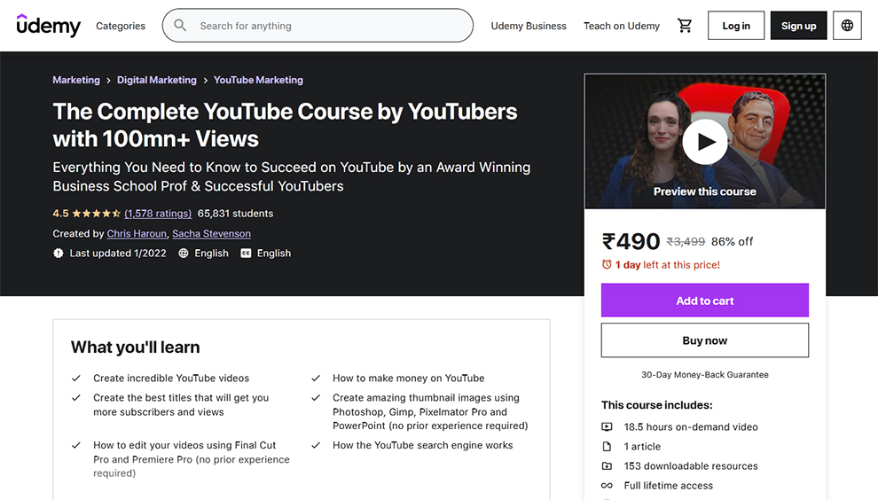 The Complete YouTube Course by YouTubers with 100mn+ views