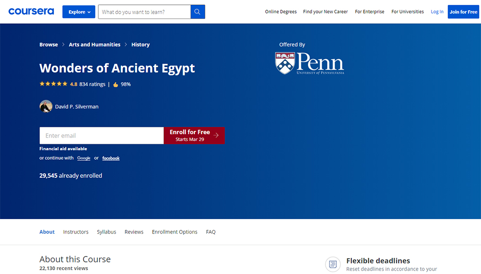 Wonders of Ancient Egypt by Penn, University of Pennsylvania