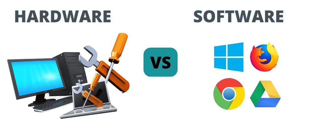 Computer hardware vs software