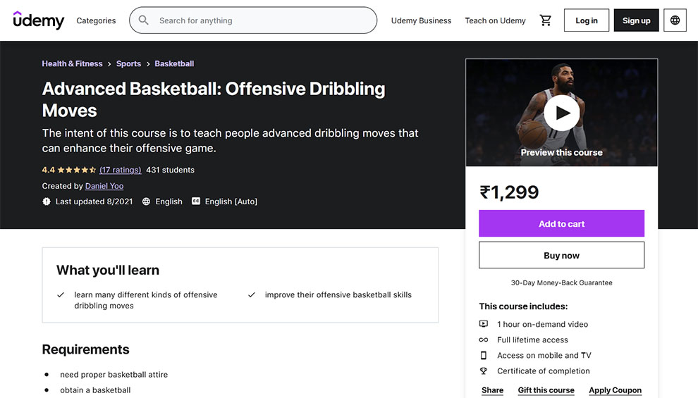 Advanced Basketball: Offensive Dribbling Moves