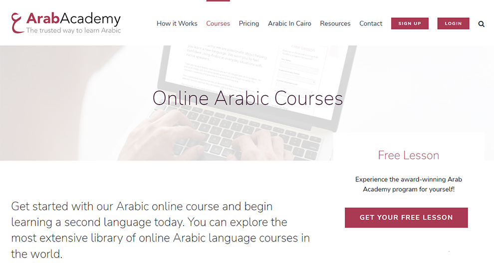 Online Arabic Courses by Arab Academy