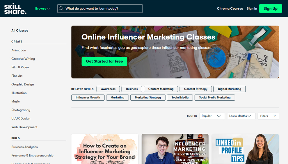 Online Influencer Marketing Classes