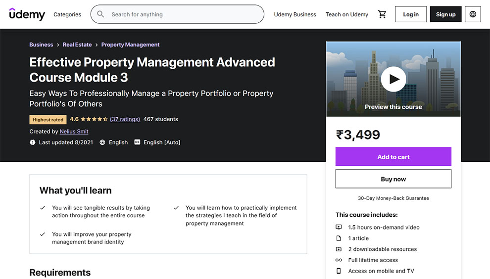 Effective Property Management Advanced Course Module 3