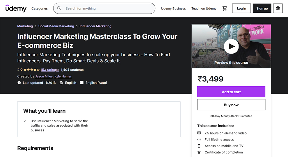 Influencer Marketing Masterclass To Grow Your E-commerce Biz