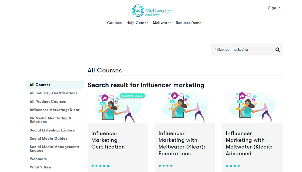 Influencer Marketing Online Training Courses