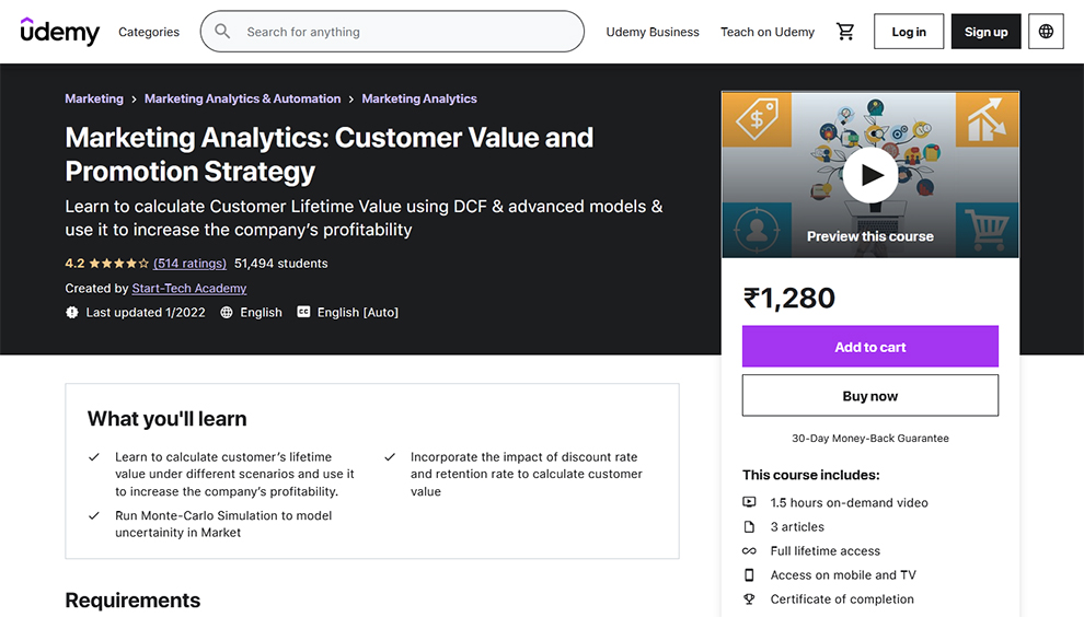 Marketing Analytics: Customer Value and Promotion Strategy