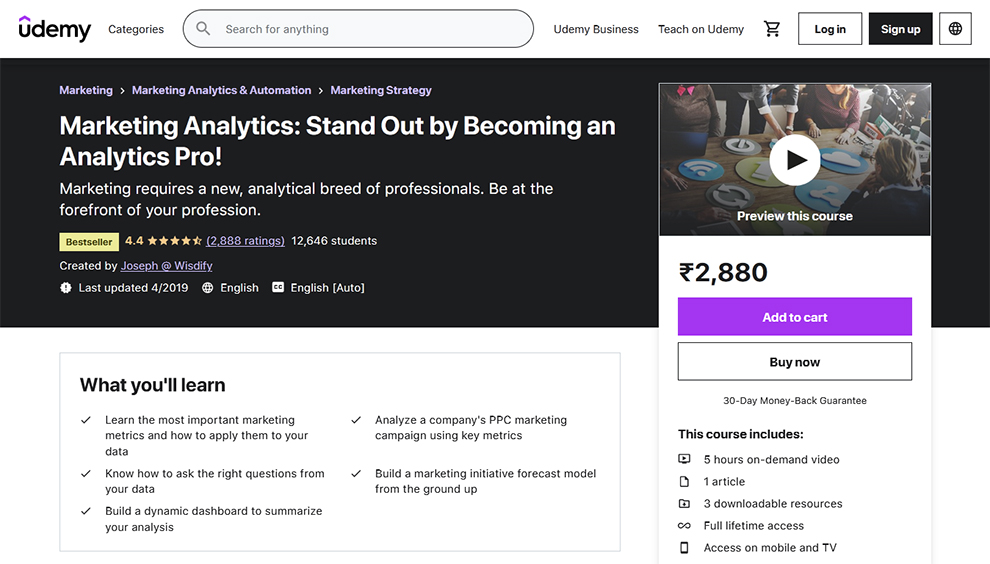 Marketing Analytics: Stand Out by Becoming an Analytics Pro