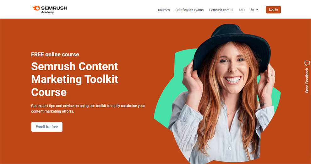 SEMRUSH Content Marketing Toolkit Course