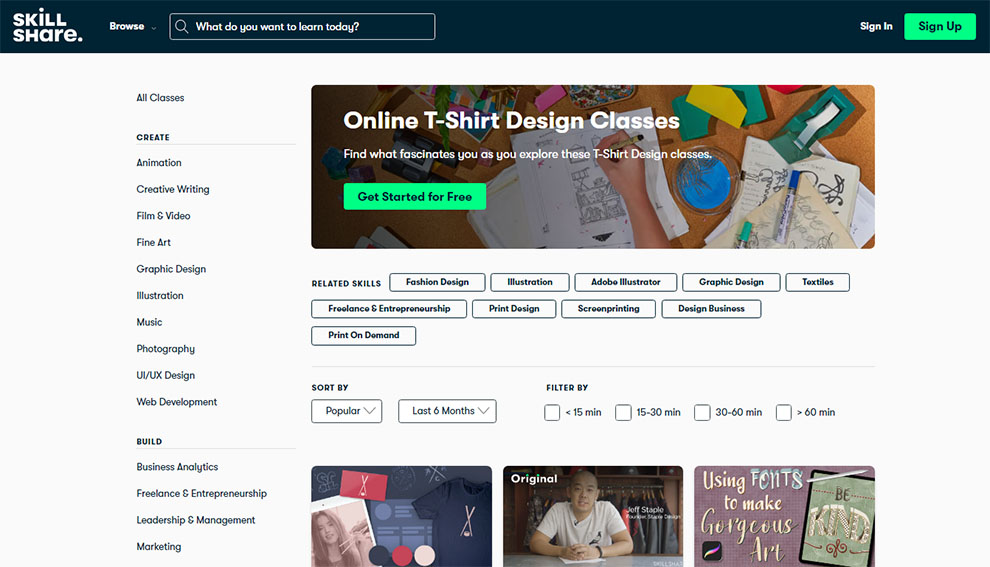 Online T Shirt Design Classes