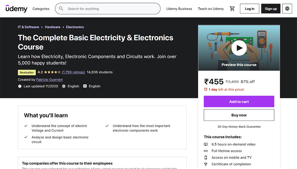 The Complete Basic Electricity & Electronics Course