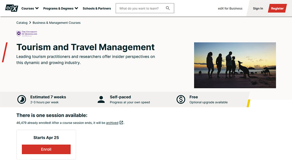 Tourism and Travel Management by University of Queensland 