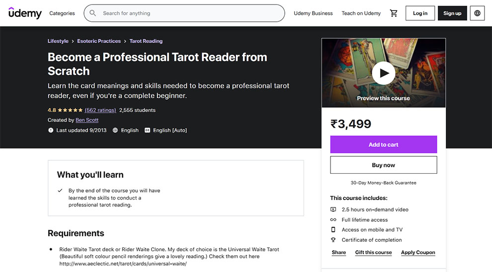 Become a Professional Tarot Reader from Scratch