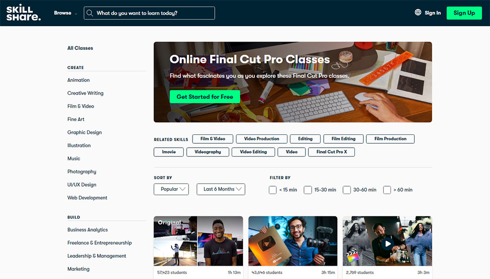 Online Best Final Cut Pro Classes