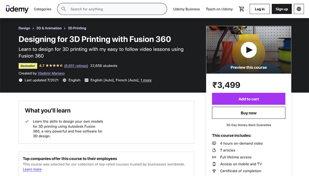Designing for 3D Printing with Fusion 360