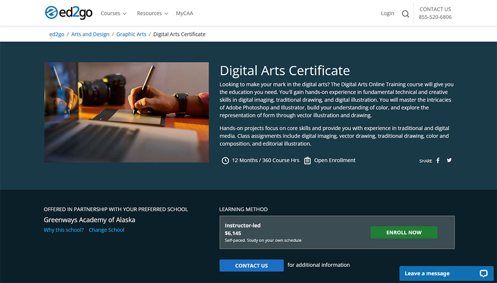 Digital Arts Certificate