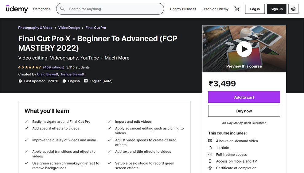 Final Cut Pro X - Beginner To Advanced