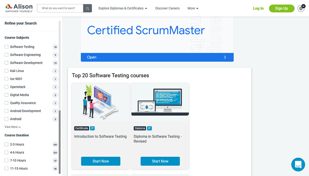 Free Online Software Testing Courses