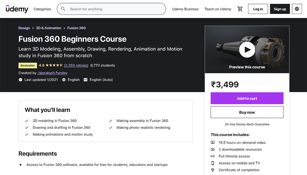 Fusion 360 Beginners Course 