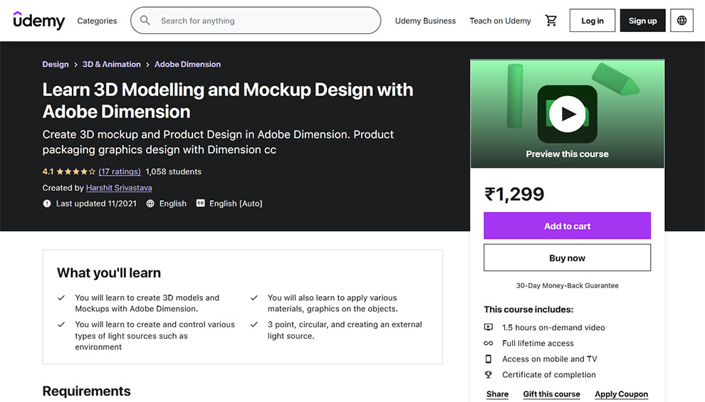 Learn 3D Modelling and Mockup Design with Adobe Dimension