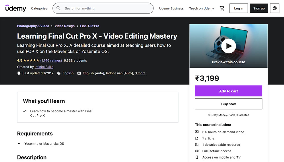 Learning Final Cut Pro X - Video Editing Mastery