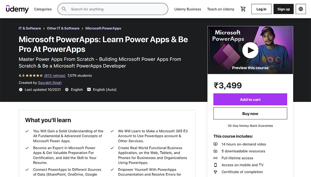 Microsoft PowerApps: Learn PowerApps Online & Be Pro At PowerApps 