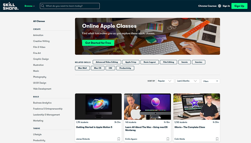 Online Apple Classes