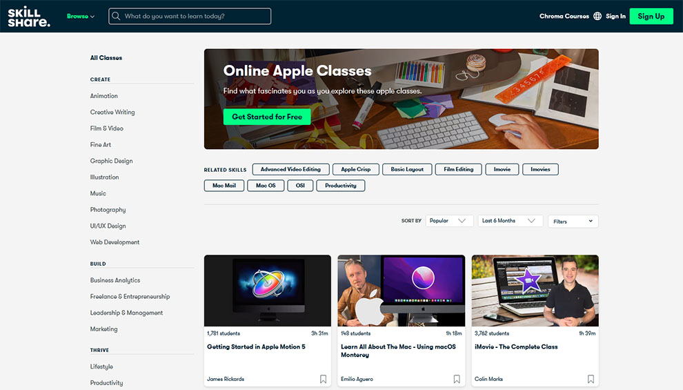 Online Apple Classes