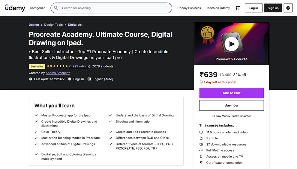 Procreate Academy. Ultimate Course, Digital Drawing on iPad