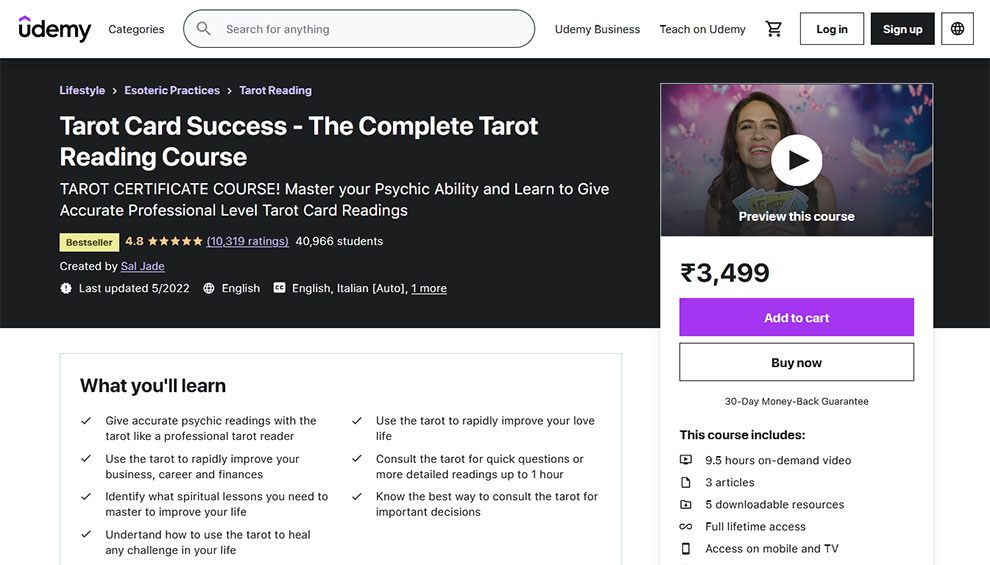 Tarot Card Success - The Complete Tarot Reading Course