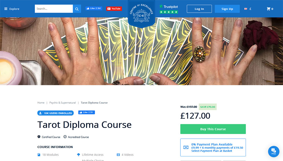 Tarot Diploma Course