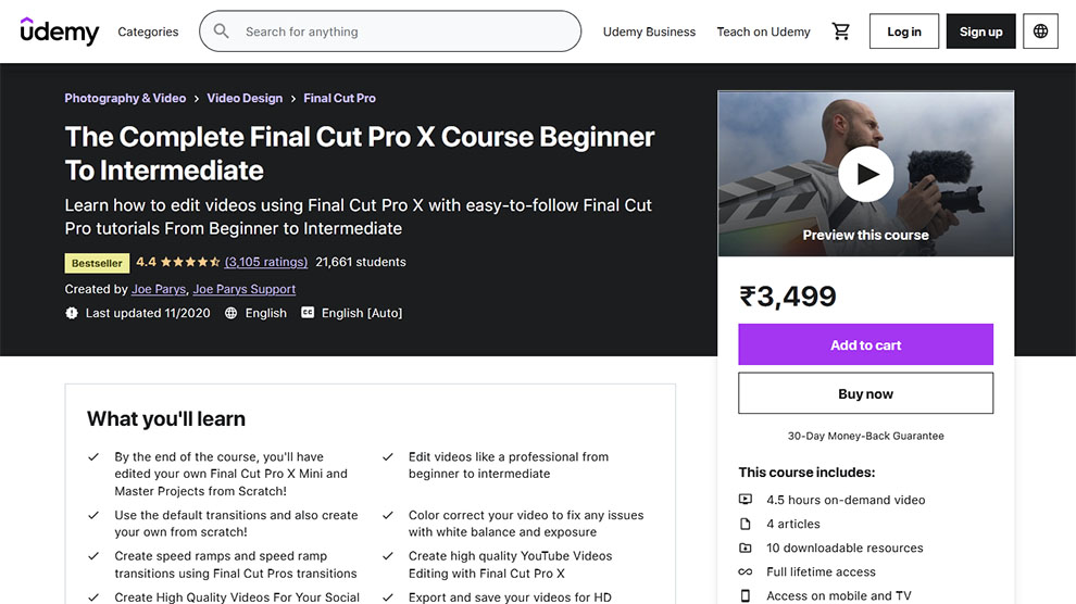 The Complete Final Cut Pro X Course Beginner