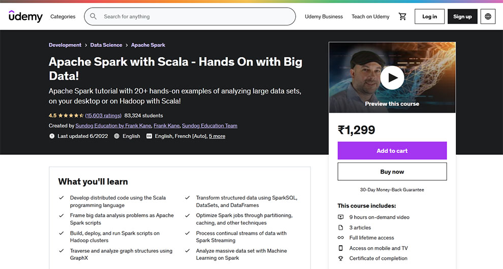 Apache Spark with Scala - Hands On with Big Data